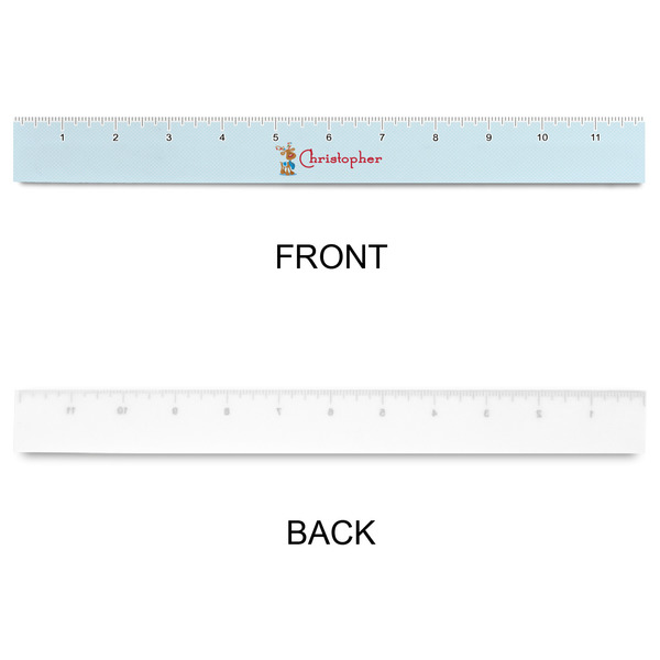 Reindeer Plastic Ruler - 12" - APPROVAL