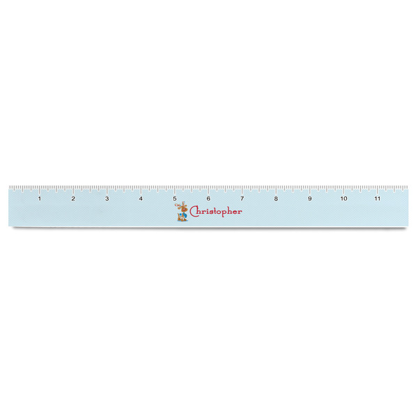 Reindeer Plastic Ruler - 12" - FRONT