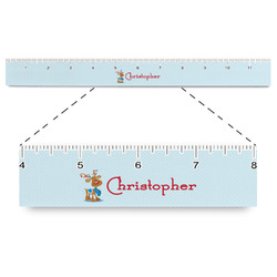 Reindeer Plastic Ruler - 12" (Personalized)