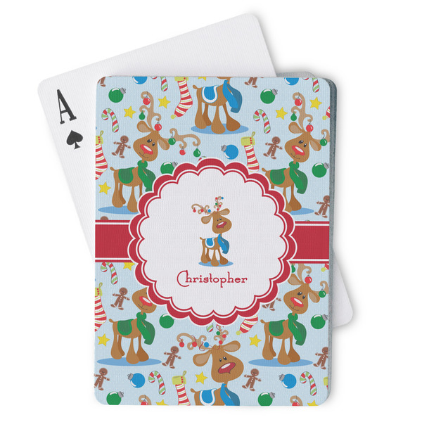 Custom Reindeer Playing Cards (Personalized)