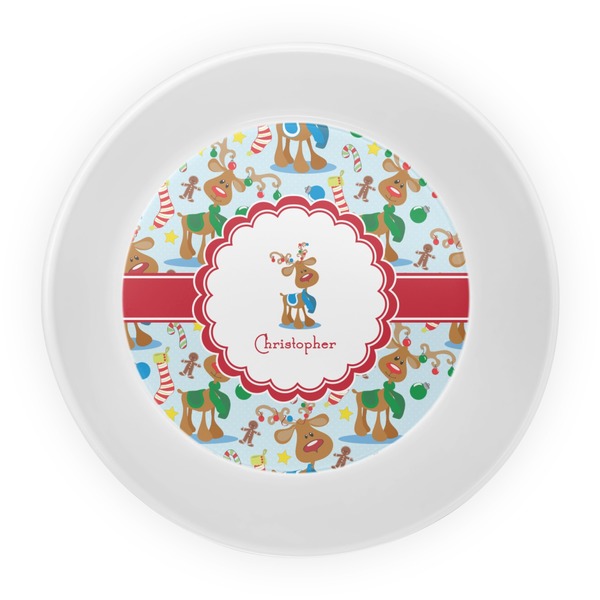 Reindeer Melamine Bowl - Center