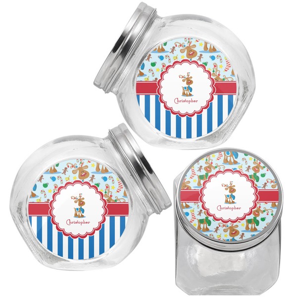 Reindeer Puppy Treat Jar - Top Left Right