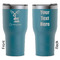 Reindeer RTIC Tumbler - Dark Teal - Double Sided - Front & Back