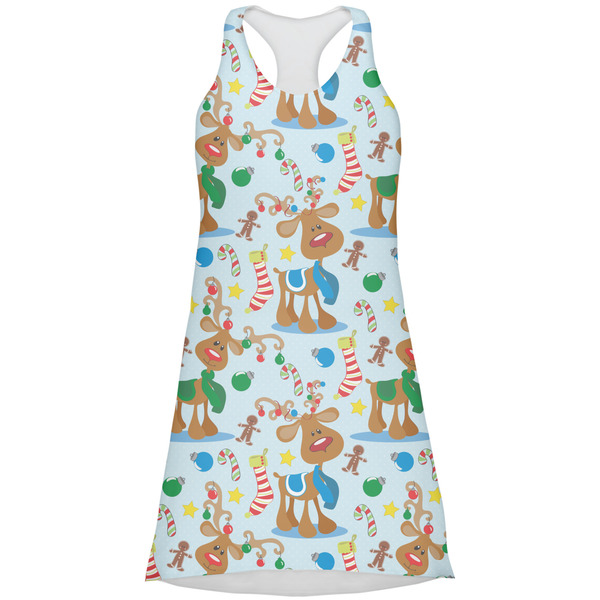 Custom Reindeer Racerback Dress - Large