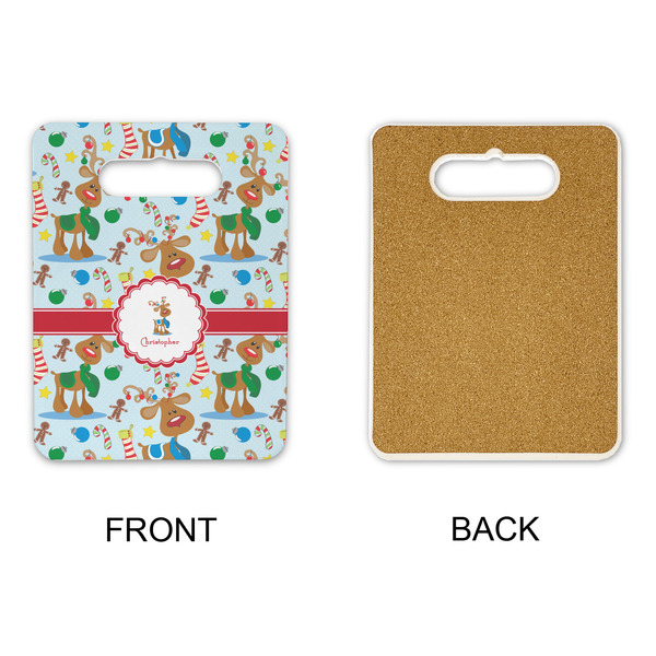 Reindeer Rectangle Trivet with Handle - APPROVAL