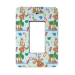 Reindeer Rocker Style Light Switch Cover - Single Switch