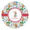 Reindeer Round Decal - XLarge (Personalized)