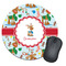 Reindeer Round Mouse Pad