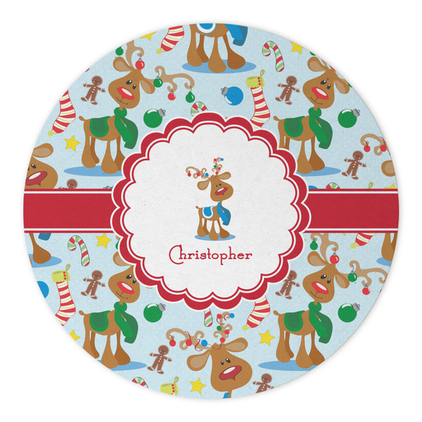 Reindeer Round Paper Coaster - Approval