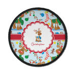 Reindeer Iron On Round Patch w/ Name or Text