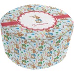 Reindeer Round Pouf Ottoman (Personalized)