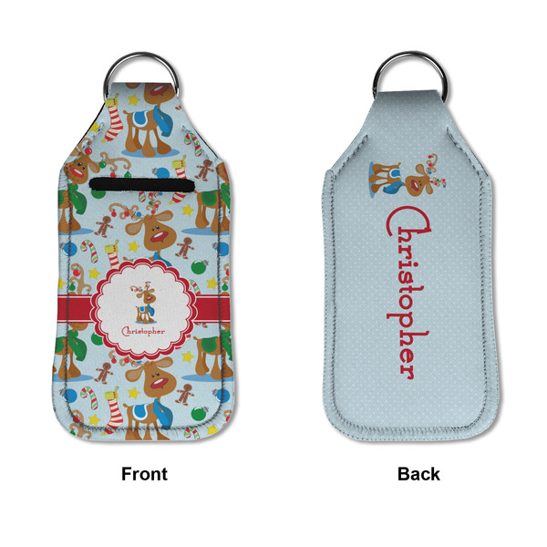 Reindeer Sanitizer Holder Keychain - Large APPROVAL (Flat)