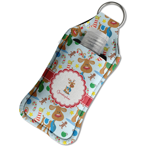 Reindeer Sanitizer Holder Keychain - Large in Case