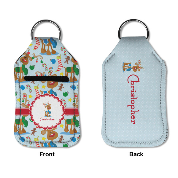 Reindeer Sanitizer Holder Keychain - Small APPROVAL (Flat)