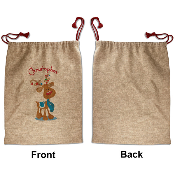 Reindeer Santa Bag - Approval - Front