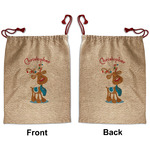 Reindeer Santa Sack - Front & Back (Personalized)