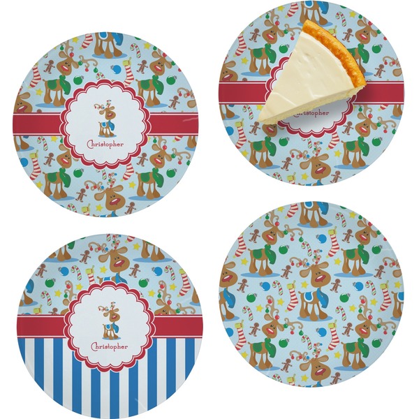 Reindeer Set of Appetizer / Dessert Plates