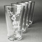 Reindeer Set of Four Engraved Pint Glasses - Set View