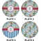Reindeer Set of Lunch / Dinner Plates (Approval)