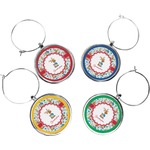 Reindeer Wine Charms (Set of 4) (Personalized)