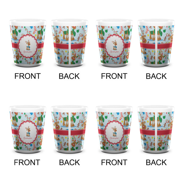 Reindeer Shot Glass - White - Set of 4 - APPROVAL