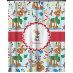 Reindeer Extra Long Shower Curtain - 70"x84" (Personalized)