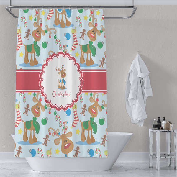 Reindeer Shower Curtain Lifestyle