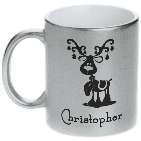 Reindeer Silver Mug - Main