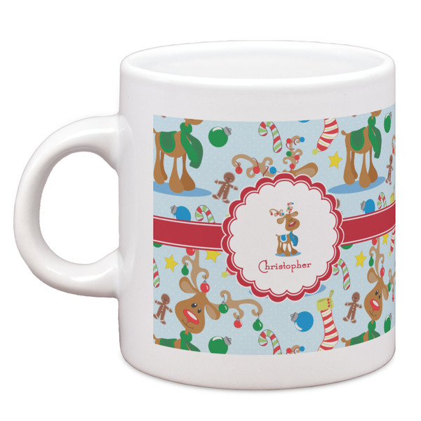 Custom Reindeer Espresso Cup (Personalized)