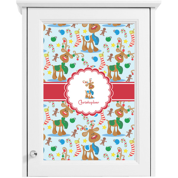 Reindeer Single White Cabinet Decal
