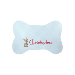 Reindeer Bone Shaped Dog Food Mat (Small) (Personalized)