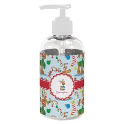 Reindeer Plastic Soap / Lotion Dispenser (8 oz - Small - White) (Personalized)