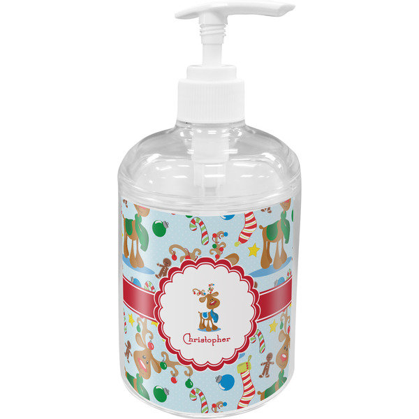 Custom Reindeer Acrylic Soap & Lotion Bottle (Personalized)