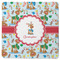 Reindeer Square Rubber Backed Coaster (Personalized)