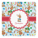 Reindeer Square Decal - Large (Personalized)
