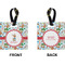 Reindeer Square Luggage Tag (Front + Back)