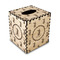 Reindeer Wood Tissue Box Cover - Square (Personalized)