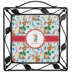 Reindeer Square Trivet (Personalized)