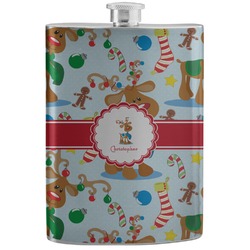 Reindeer Stainless Steel Flask (Personalized)