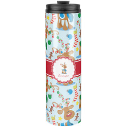 Reindeer Stainless Steel Skinny Tumbler - 20 oz (Personalized)