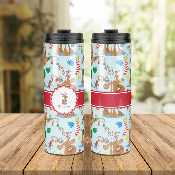 Reindeer Stainless Steel Tumbler - Lifestyle
