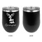 Reindeer Stainless Wine Tumblers - Black - Single Sided - Approval