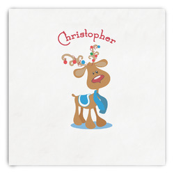 Reindeer Paper Dinner Napkins (Personalized)