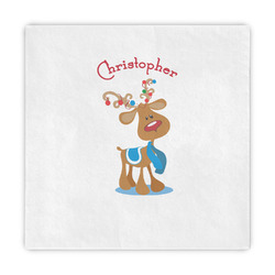 Reindeer Decorative Paper Napkins (Personalized)