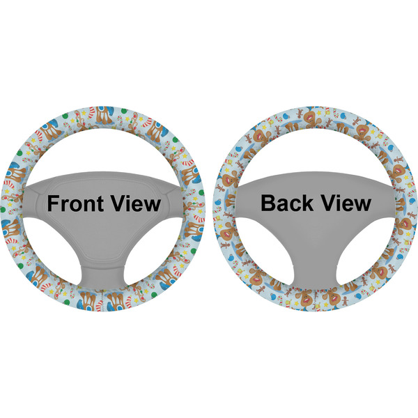 Reindeer Steering Wheel Cover- Front and Back
