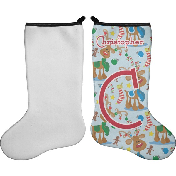Reindeer Stocking - Single-Sided - Approval