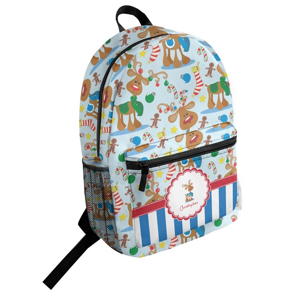 Custom Reindeer Student Backpack (Personalized)