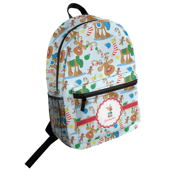 Custom Reindeer Student Backpack (Personalized)