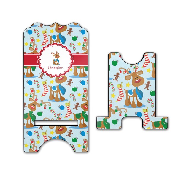 Reindeer Stylized Phone Stand - Front & Back - Large