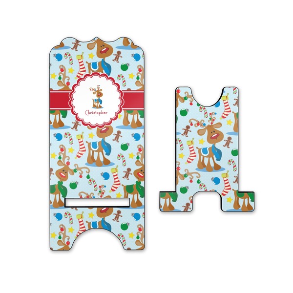Reindeer Stylized Phone Stand - Front & Back - Small